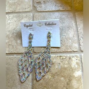 Beautiful Crystal long earrings.